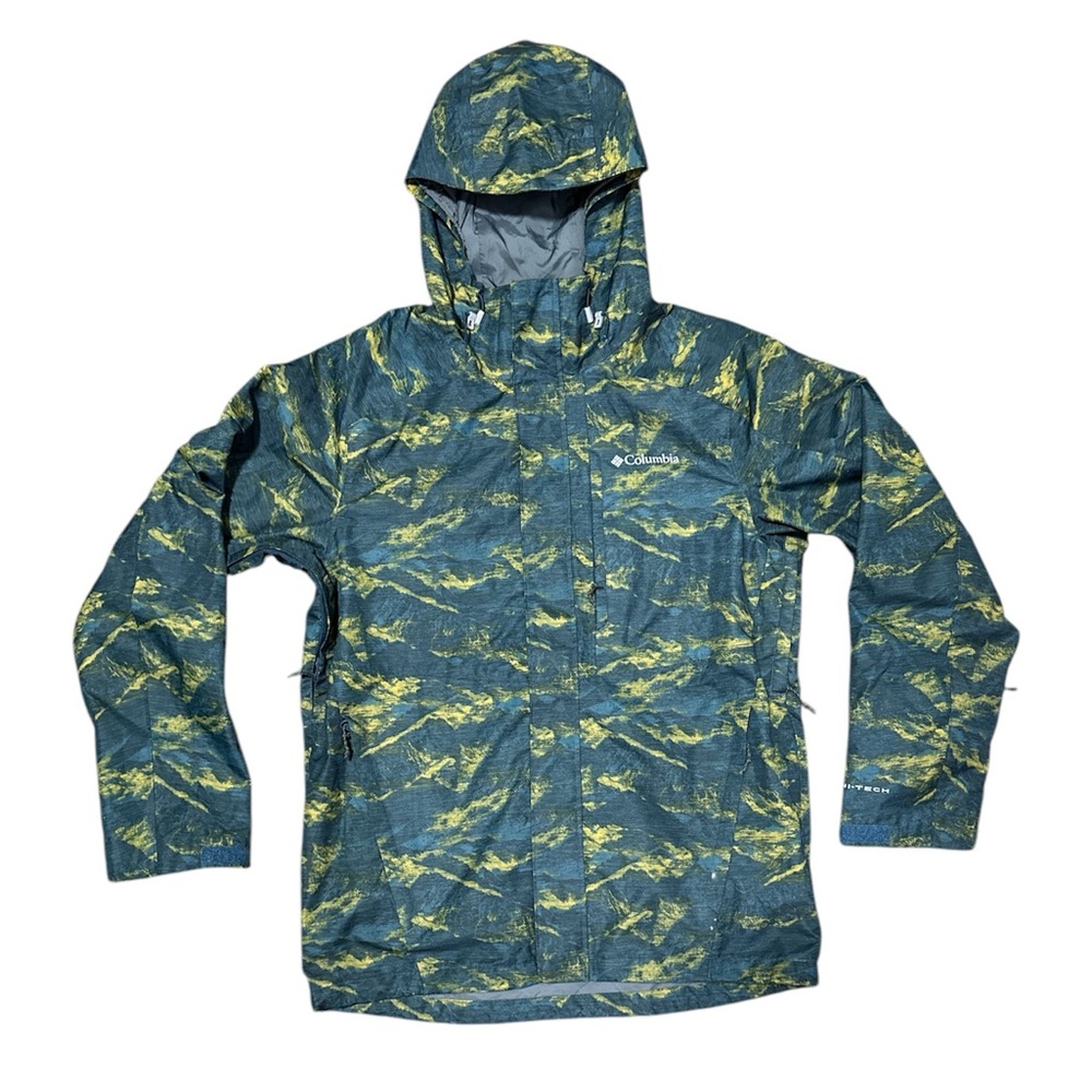 Columbia Parka Jacket Men's M Multi Camo Print Nordic Point Interchangeable EUC